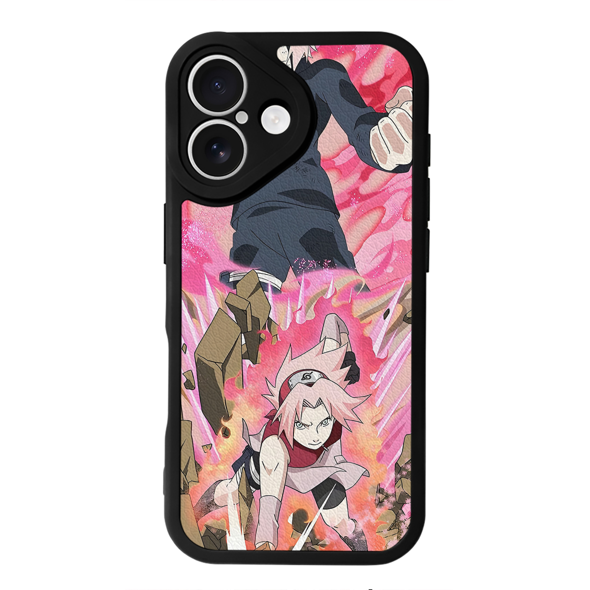 （画像用） NARUTO -ナルト- NARUTO -ナルト- 疾風伝 【iPhone 16シリーズ対応】シリコンスマホケース（レザー調） 材質：シリコン